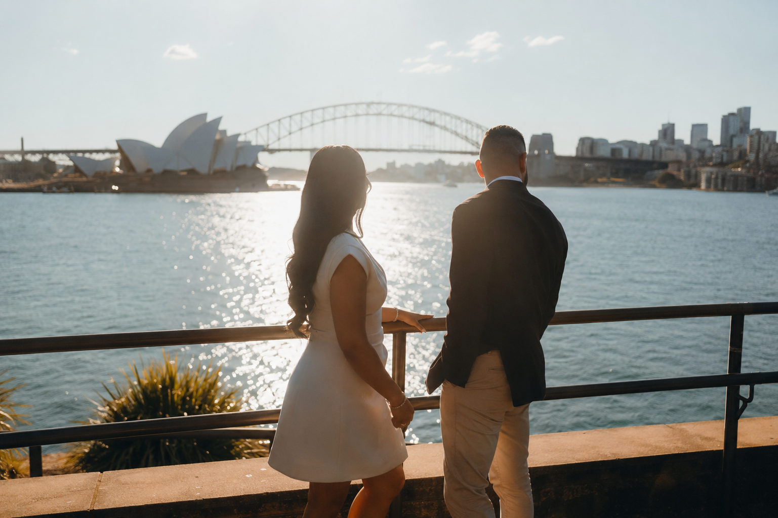 David and Sandrella overlooking Sydney Harbour
